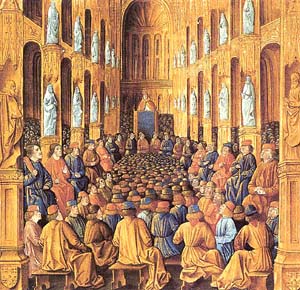 Pope Urban II preaching the first Crusade